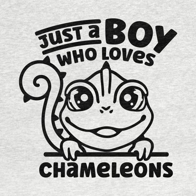 Just A Boy Who Loves Chameleons - Chameleon by fromherotozero